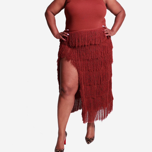 Aknvas Donzetta Dress in Terracotta
