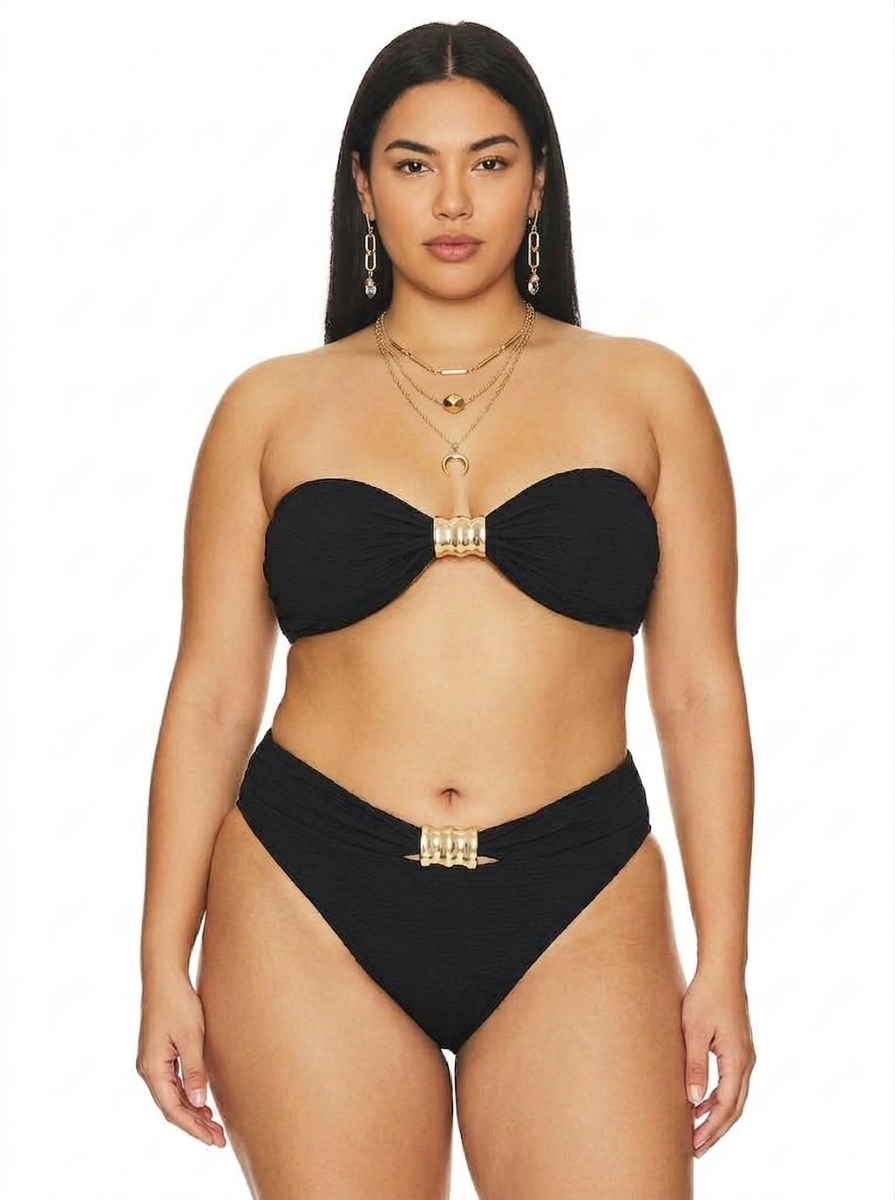 La Porte - Kate Bandeau Hardware Bikini Top