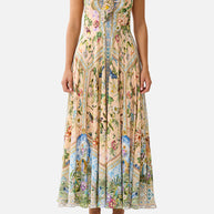 Camilla-TIE FRONT A-LINE MAXI DRESS (Special Order)