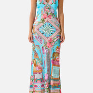 Camilla-V-NECK BIAS MAXI SLIP DRESS (Special Order)