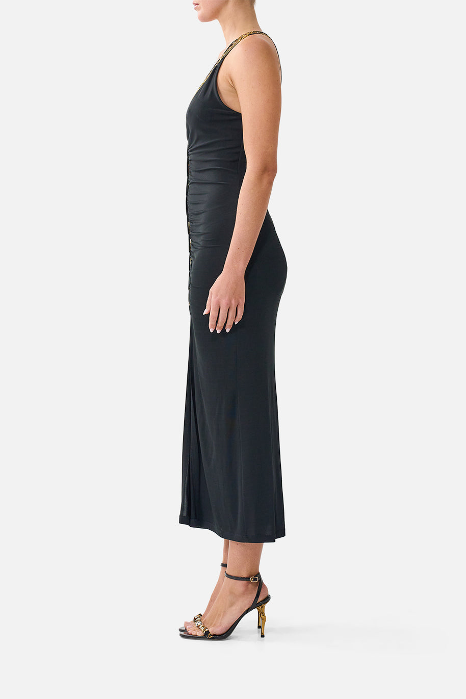 Camilla-JERSEY V-NECK MAXI DRESS (Special Order)