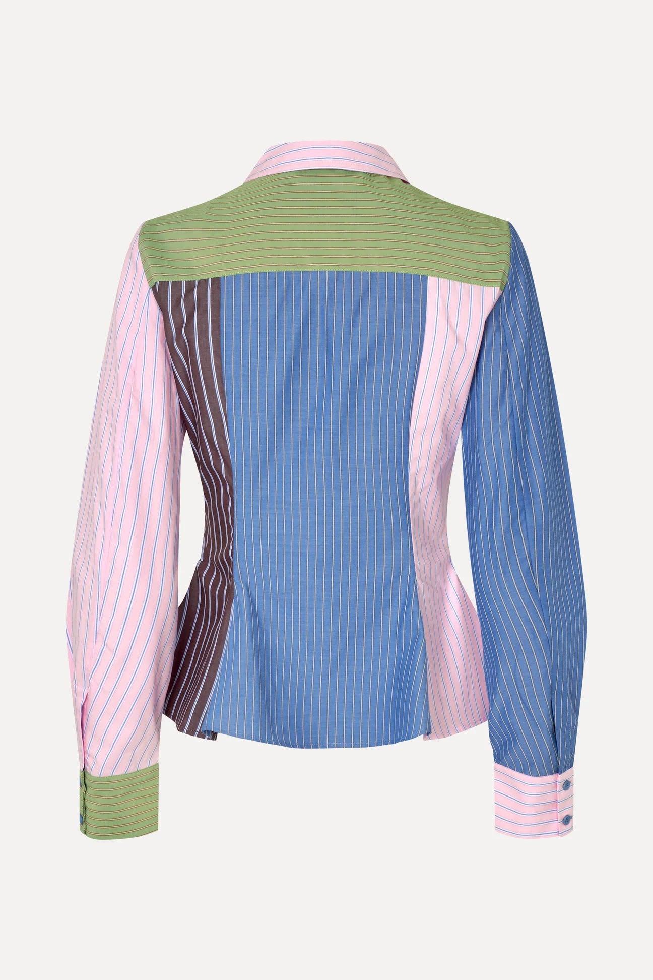 Stine Goya- Pocket Peplum Shirt - MULTISTRIPES MIX