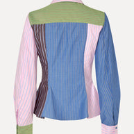 Stine Goya- Pocket Peplum Shirt - MULTISTRIPES MIX
