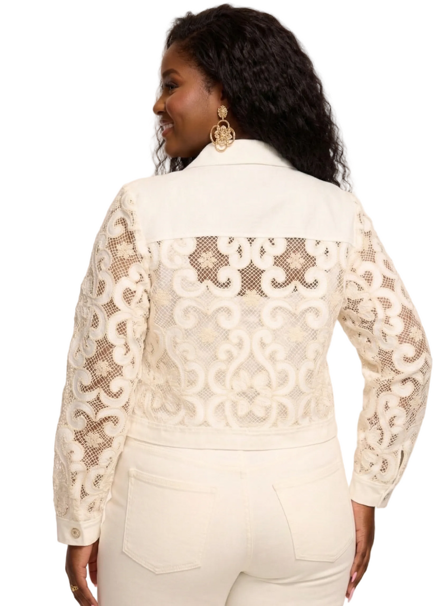 Ramy Brook Saphire Embroidered Denim Jacket