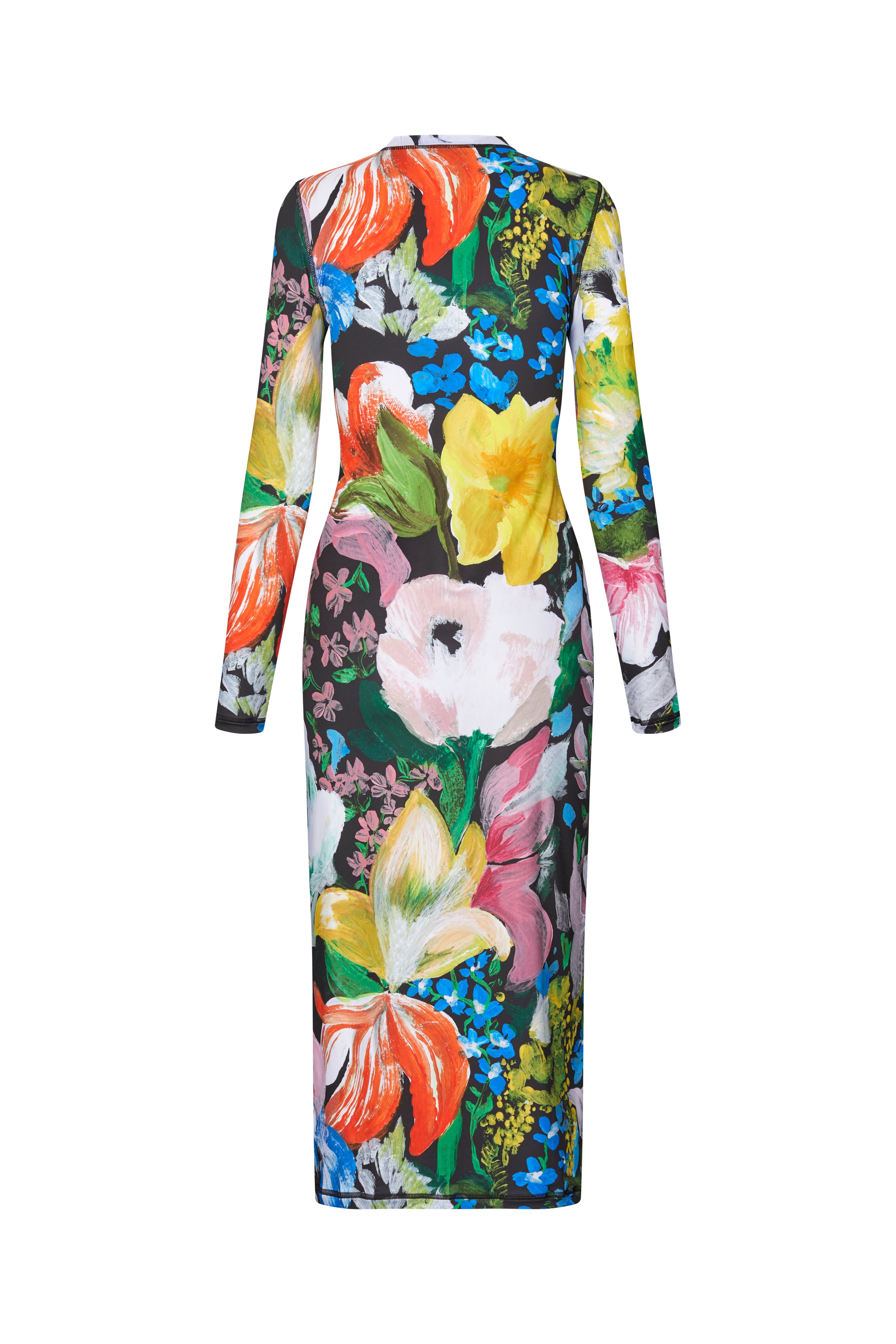 Stine Goya -Stocking Jersey, Pullover Long Sleeve Midi Dress