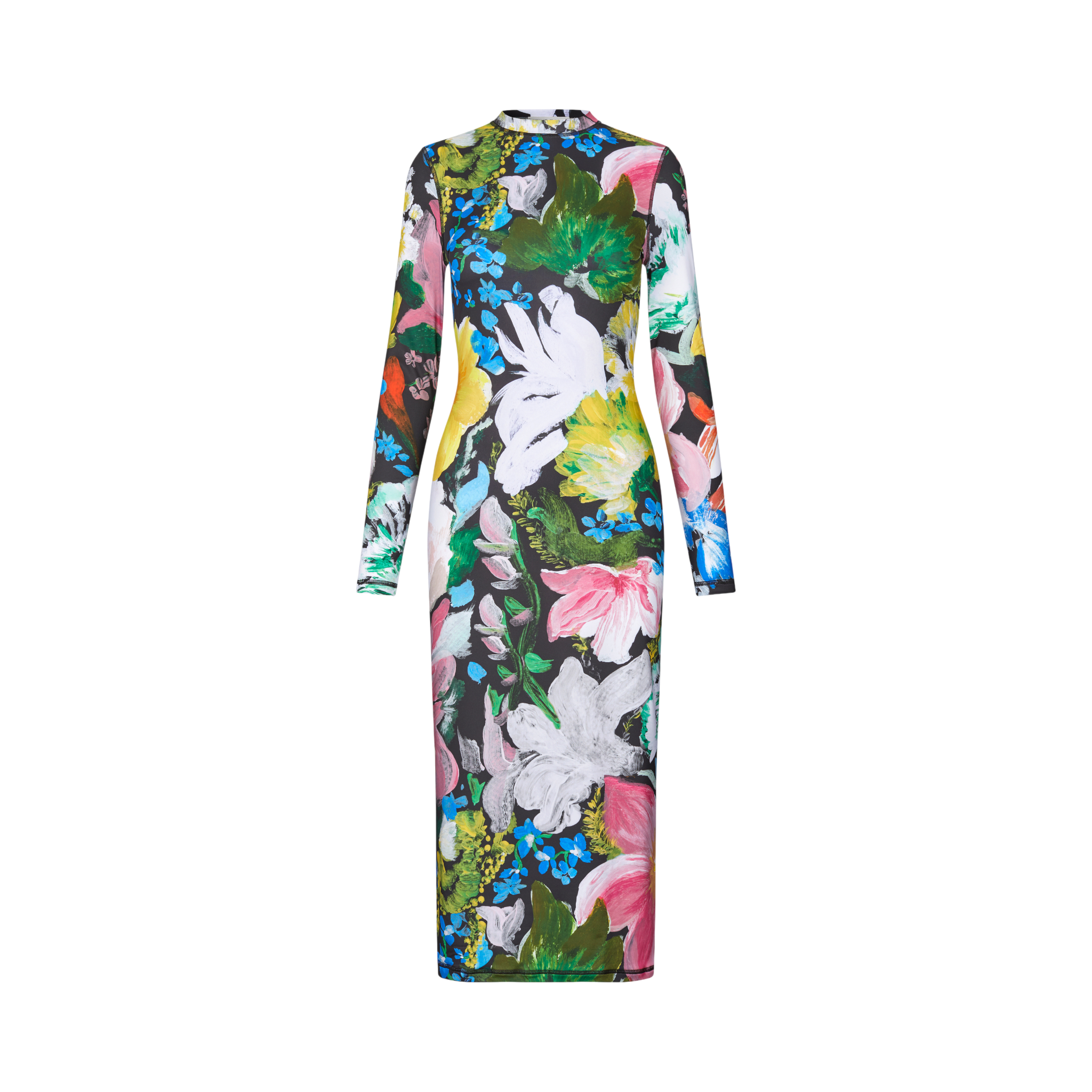 Stine Goya -Stocking Jersey, Pullover Long Sleeve Midi Dress