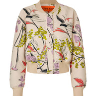 Stine Goya - Woven Jacquard, Cropped Dropped Shoulder Bomber