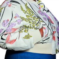 Stine Goya - Woven Jacquard, Cropped Dropped Shoulder Bomber