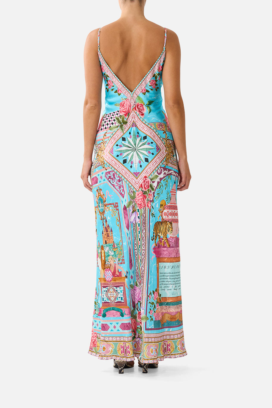 Camilla-V-NECK BIAS MAXI SLIP DRESS (Special Order)