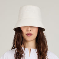 Eugenia Kim-Yuki Linen Reversible Bucket Hat in White