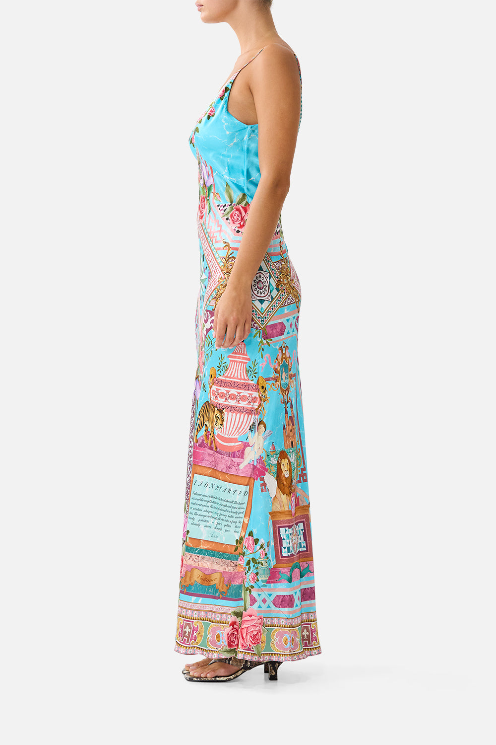 Camilla-V-NECK BIAS MAXI SLIP DRESS (Special Order)