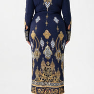 Camilla Long V Neck Twist Front Jersey Dress (Imperial Gate)