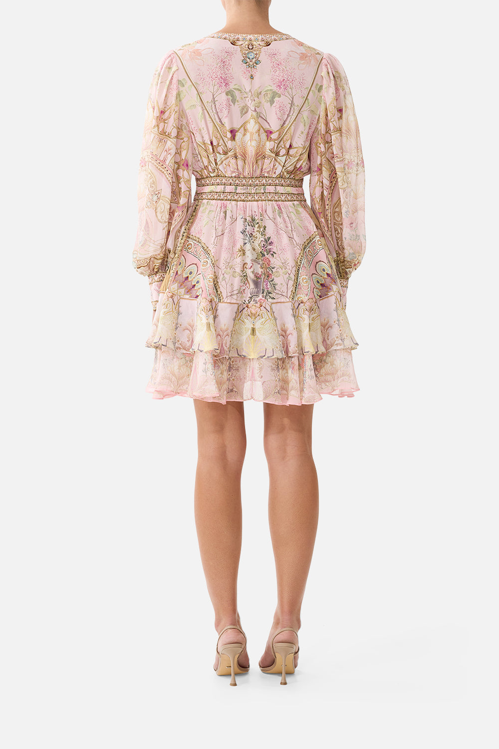 Camilla-BUTTON FRONT FRILL DRESS(Special Order)