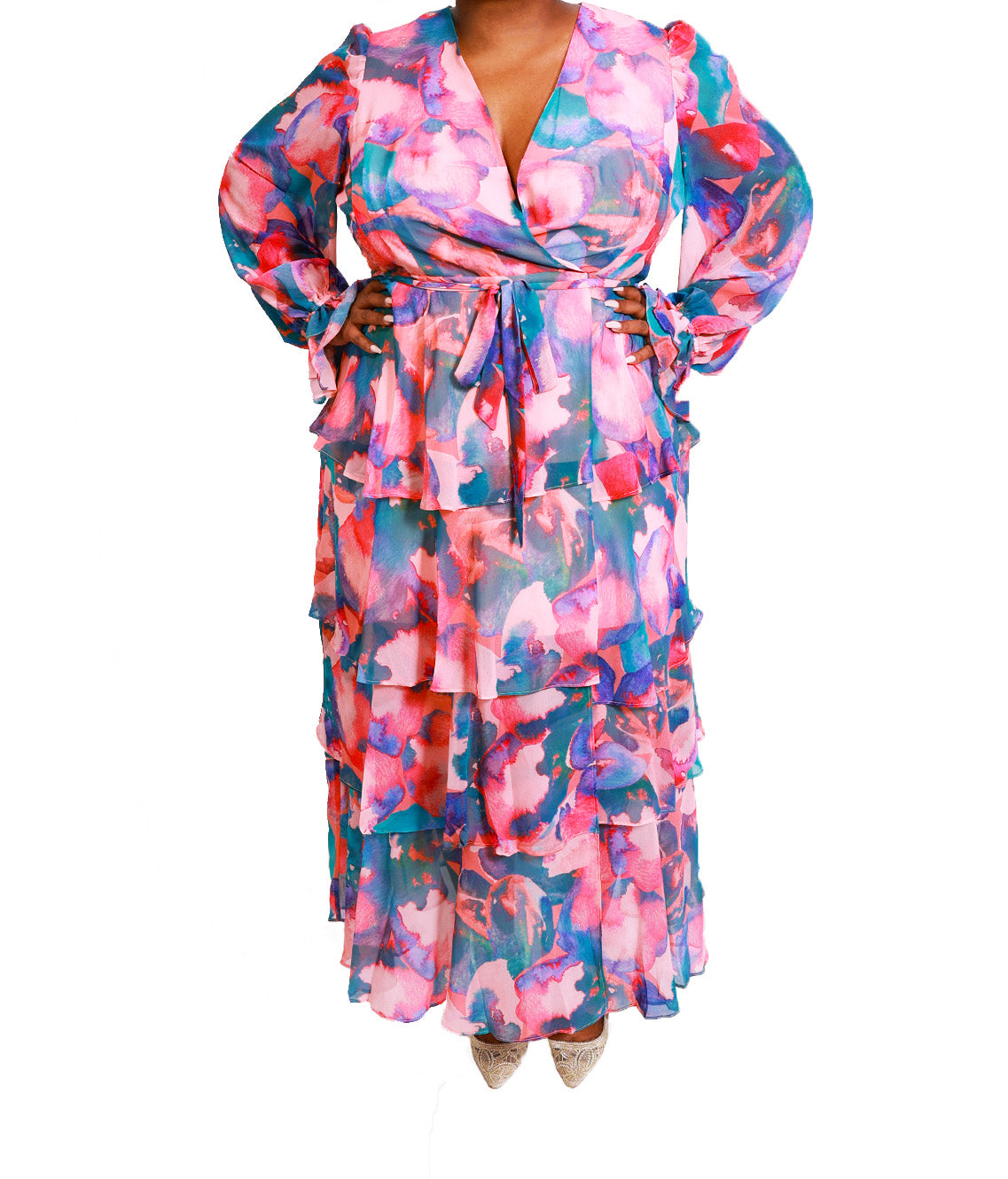 Hutch - Bardot wrap maxi dress  - Image 1