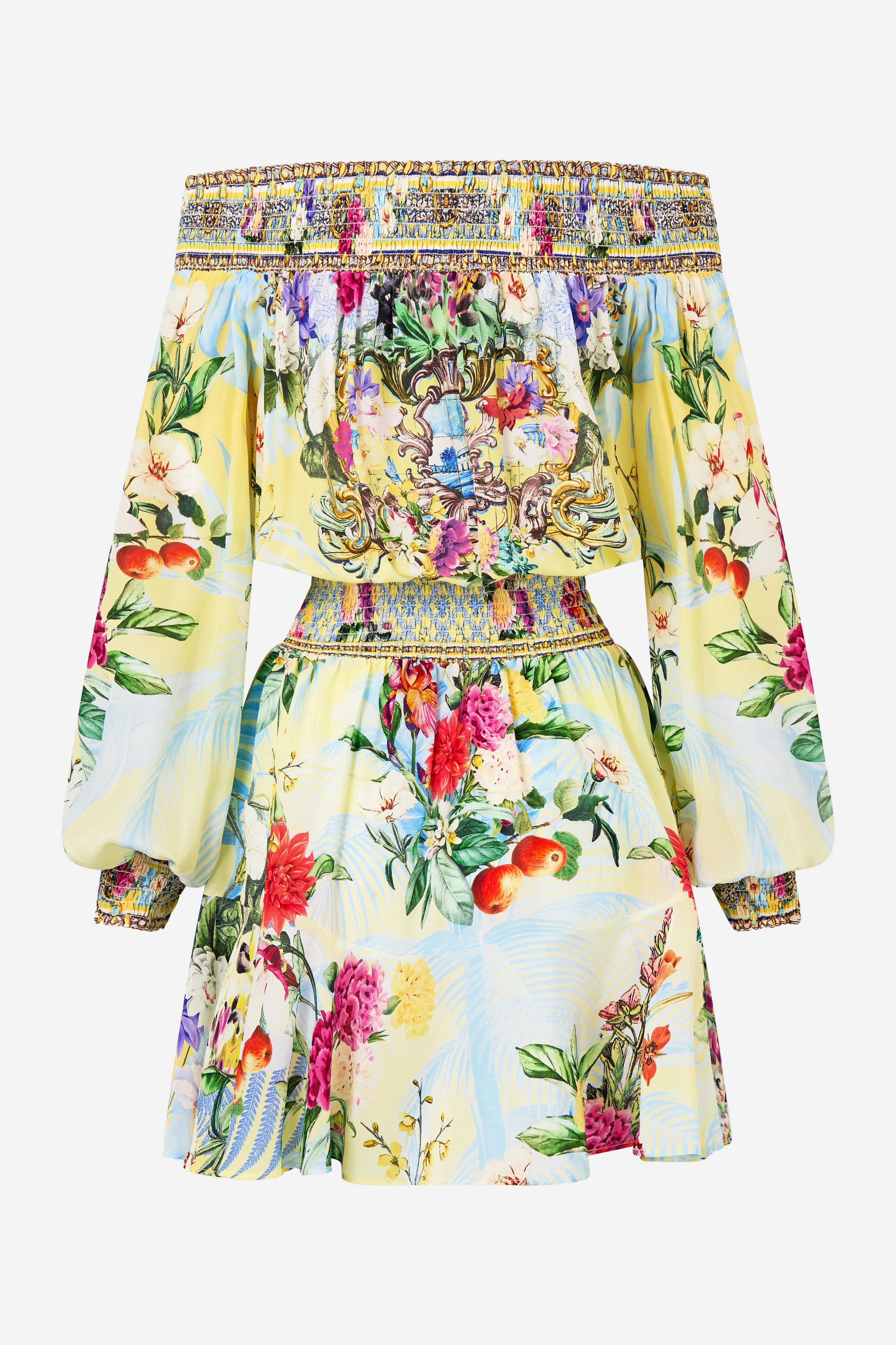 Camilla - The Flor Fantastica  Off Shoulder Mini Dress - Image 2
