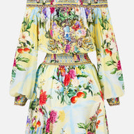 Camilla - The Flor Fantastica  Off Shoulder Mini Dress - Image 2