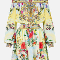 Camilla - The Flor Fantastica  Off Shoulder Mini Dress - Image 1