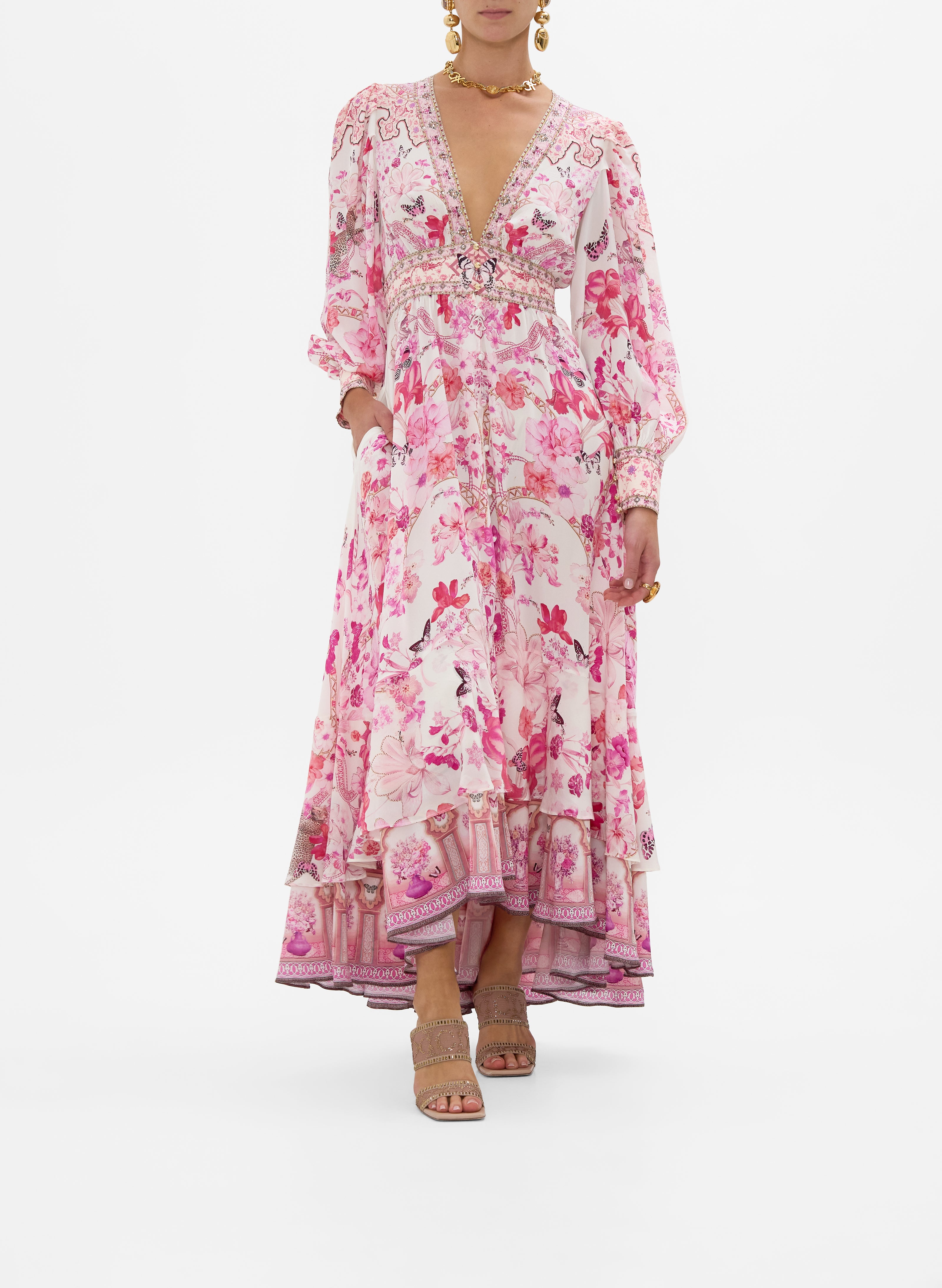 Cam_Long Botton front Dress - Image 6