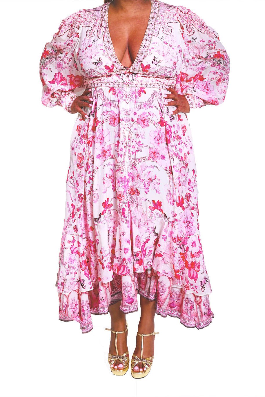 Cam_Long Botton front Dress - Image 3