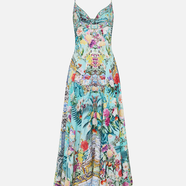 Cam_LONG DRESS WITH TIE FRONT - Image 2