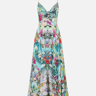 Cam_LONG DRESS WITH TIE FRONT - Image 1