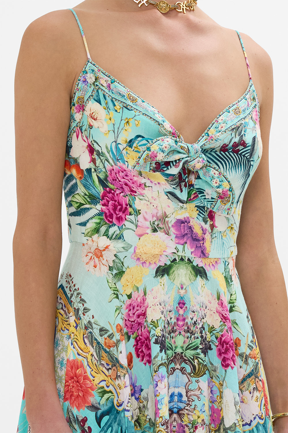 Cam_LONG DRESS WITH TIE FRONT - Image 7