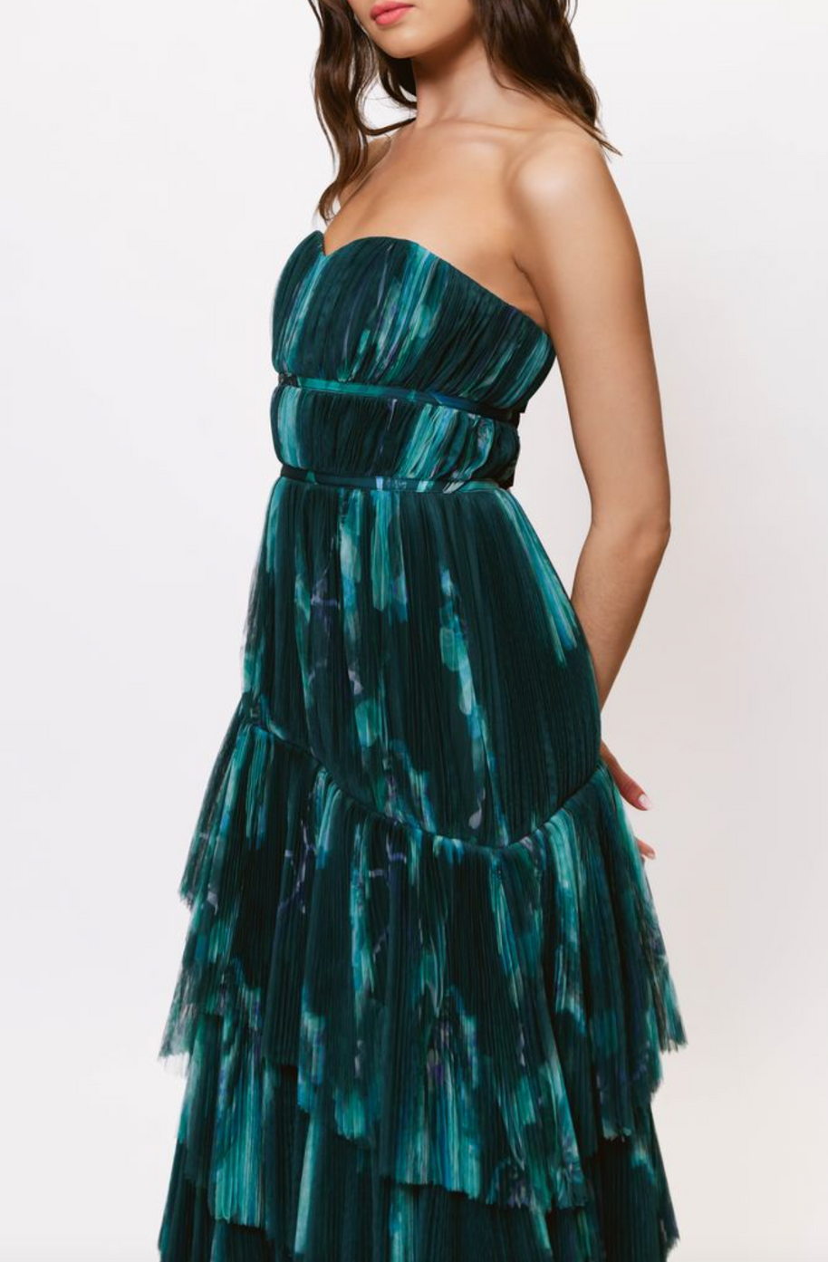 Hutch - Lanza Pleated asymmetrical tiered dress - Image 2
