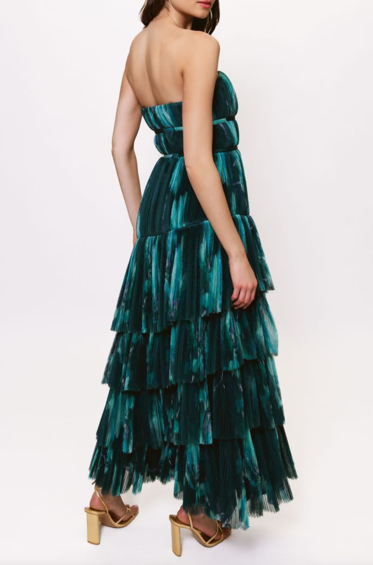 Hutch - Lanza Pleated asymmetrical tiered dress - Image 3
