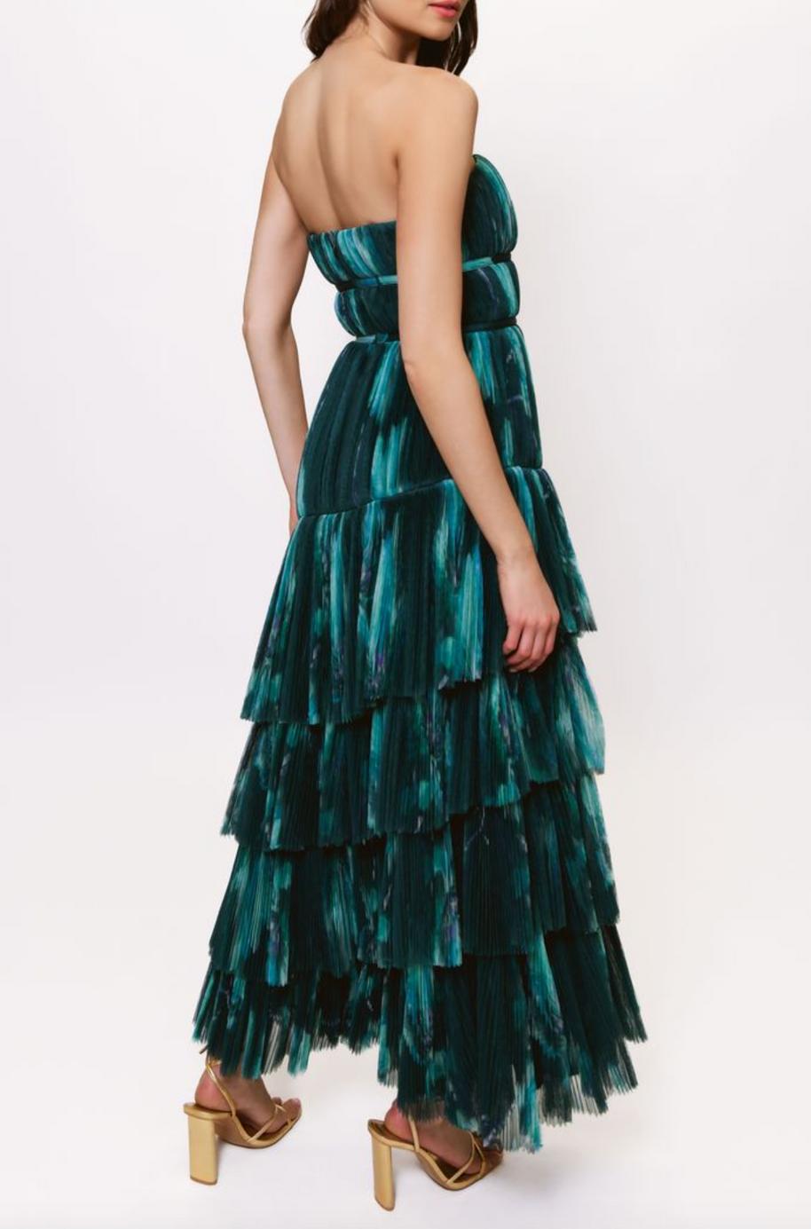 Hutch - Lanza Pleated asymmetrical tiered dress - Image 3