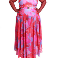Hutch-Aza Maxi Dress - Halter neck belted maxi dress - Image 1