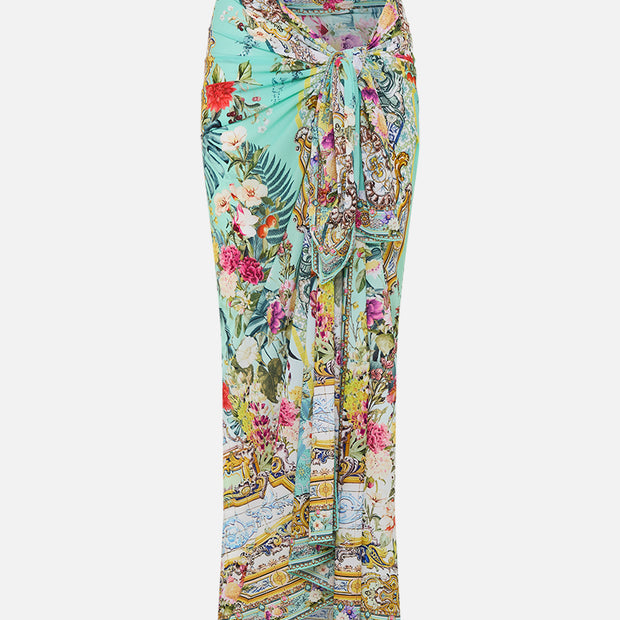 Camilla - Long Sarong in  the Garden of Queluz - Image 1