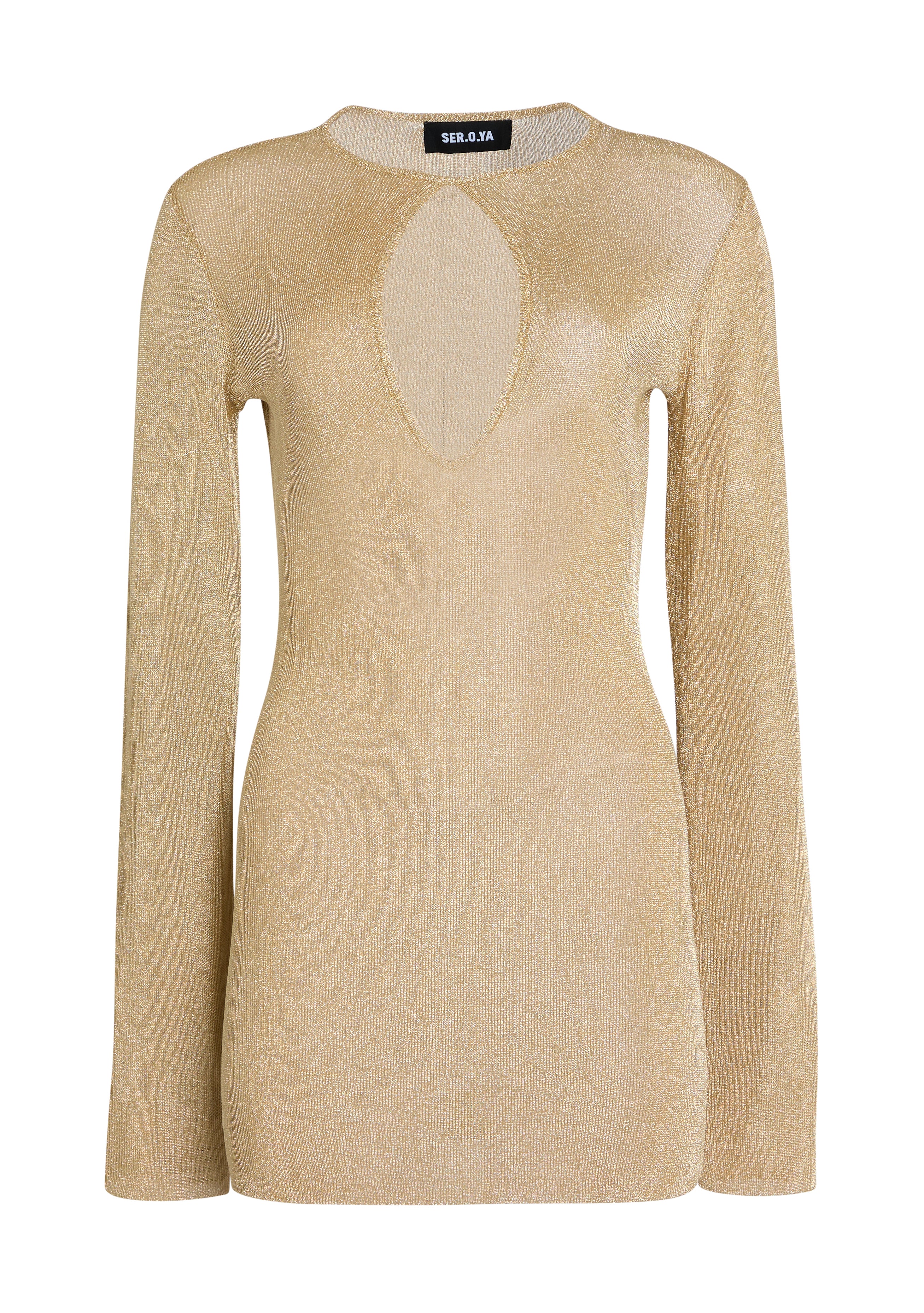 SER.O.YA - Emeri Metallic Knit Mini Dress  - Image 1