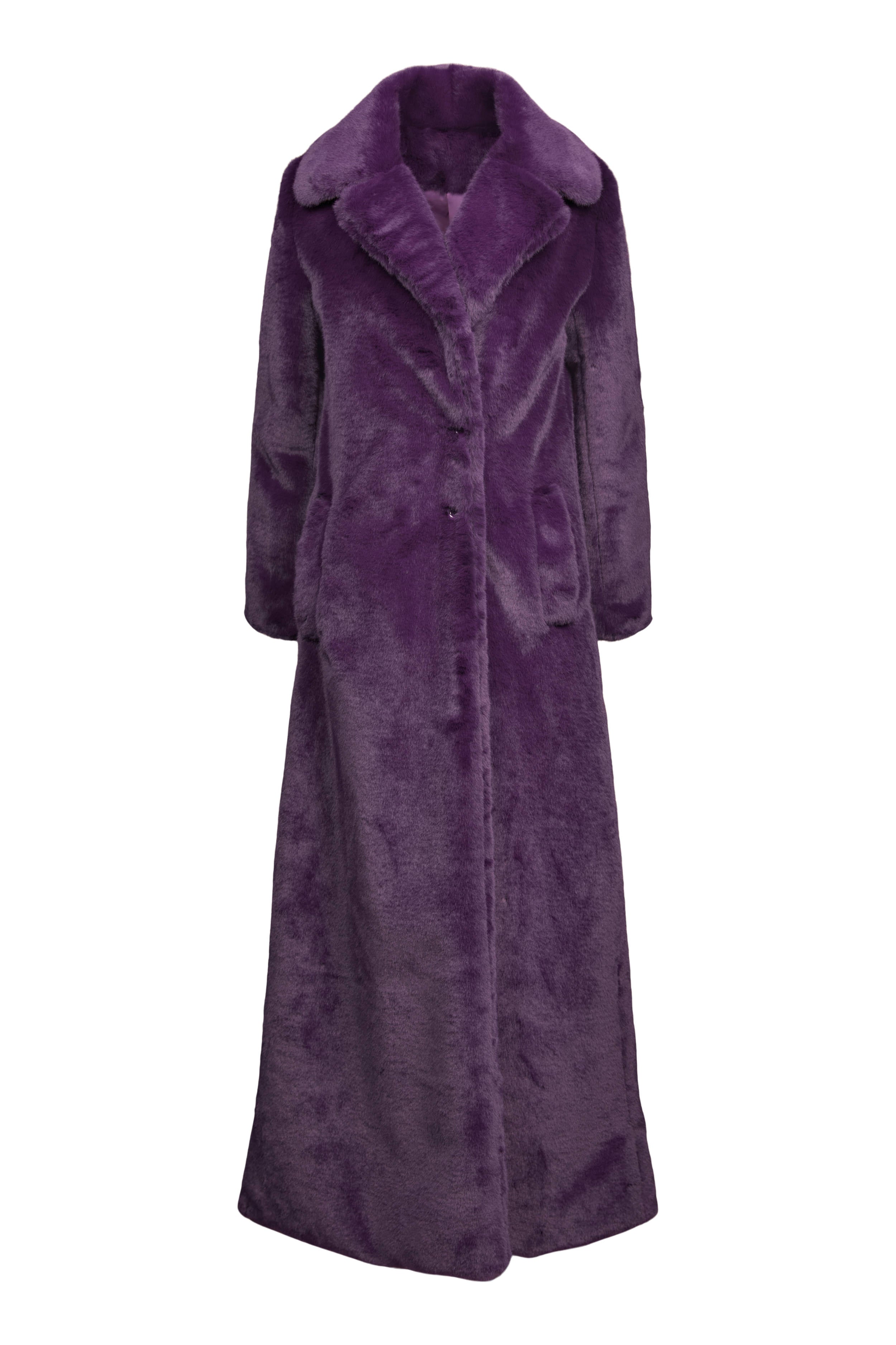 Hilary MacMillan-Faux Fur Maxi Coat – Shop Clojo
