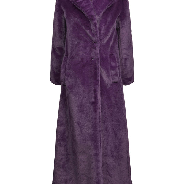 Hilary MacMillan-Faux Fur Maxi Coat