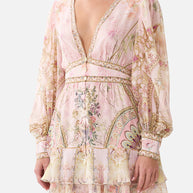 Camilla-BUTTON FRONT FRILL DRESS(Special Order)